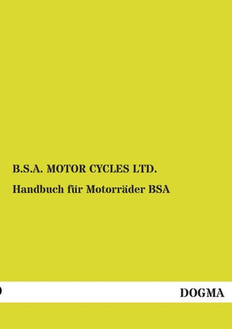 Handbuch für Motorräder BSA
