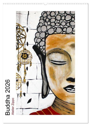 Buddha Relax (Wandkalender 2026 DIN A2 hoch), CALVENDO Monatskalender