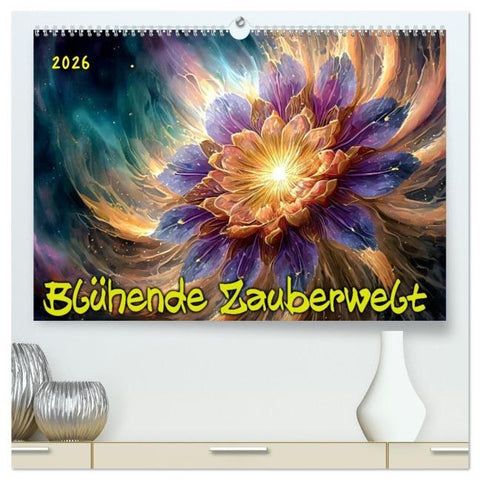 Blühende Zauberwelt (hochwertiger Premium Wandkalender 2026 DIN A2 quer), Kunstdruck in Hochglanz