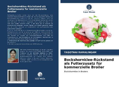Bockshornklee-Rückstand als Futterzusatz für kommerzielle Broiler
