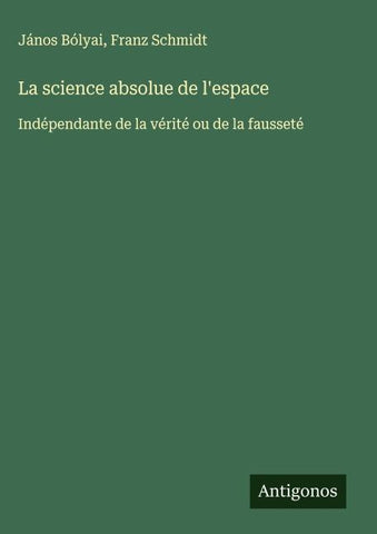 La science absolue de l'espace