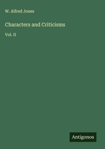 Characters and Criticisms