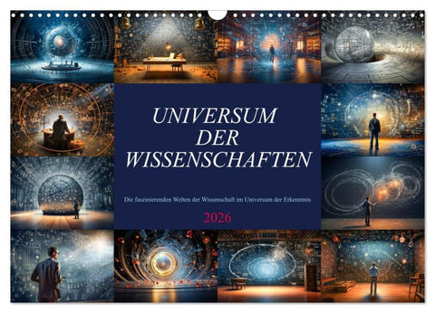 Universum der Wissenschaften (Wandkalender 2026 DIN A3 quer), CALVENDO Monatskalender