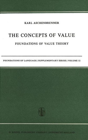 The Concepts of Value