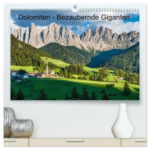 Dolomiten - Bezaubernde Giganten (hochwertiger Premium Wandkalender 2026 DIN A2 quer), Kunstdruck in Hochglanz