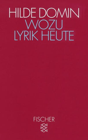 Wozu Lyrik heute