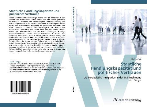 Staatliche Handlungskapazität und politisches Vertrauen