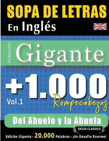 SOPA DE LETRAS EN INGLÉS FORMATO GIGANTE