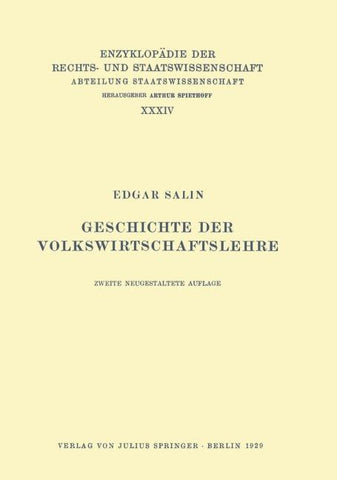Geschichte der Volkswirtschaftslehre