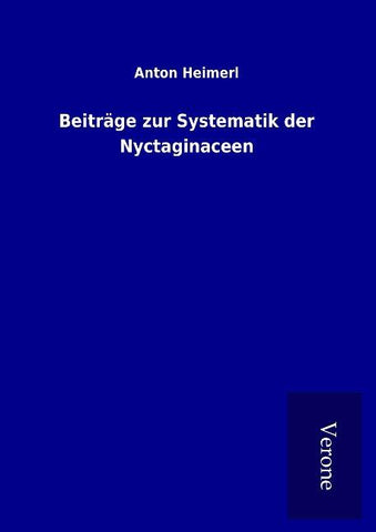 Beiträge zur Systematik der Nyctaginaceen