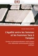L'égalité entre les femmes et les hommes face à l'emploi