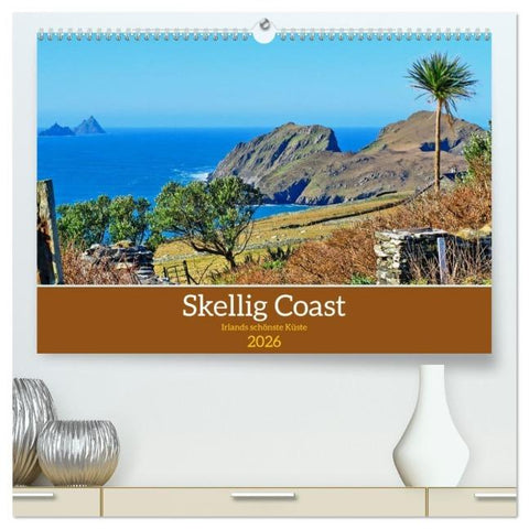 Skellig Coast - Irlands schönste Küste (hochwertiger Premium Wandkalender 2026 DIN A2 quer), Kunstdruck in Hochglanz