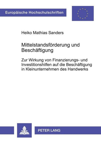 Mittelstandsförderung und Beschäftigung
