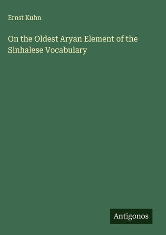 On the Oldest Aryan Element of the Sinhalese Vocabulary