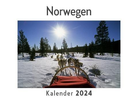Norwegen (Wandkalender 2024, Kalender DIN A4 quer, Monatskalender im Querformat mit Kalendarium, Das perfekte Geschenk)