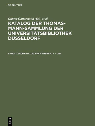 Sachkatalog nach Themen. A – Leb