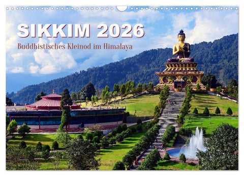 Sikkim - Buddhistisches Kleinod im Himalaya (Wandkalender 2026 DIN A3 quer), CALVENDO Monatskalender
