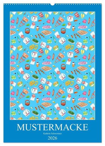 MUSTERMACKE (Wandkalender 2026 DIN A2 hoch), CALVENDO Monatskalender