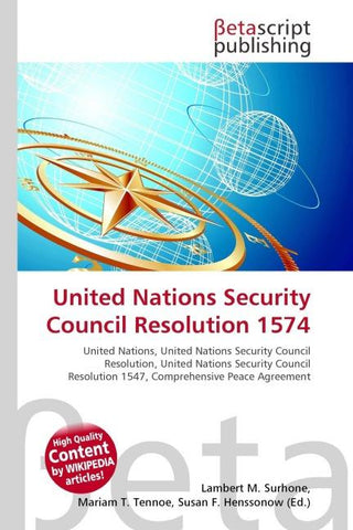 United Nations Security Council Resolution 1574