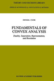 Fundamentals of Convex Analysis