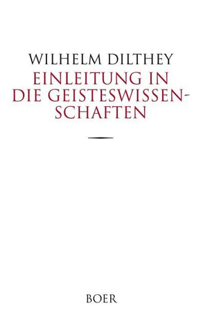 Einleitung in die Geisteswissenschaften