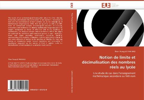 Notion de limite et décimalisation des nombres réels au lycée