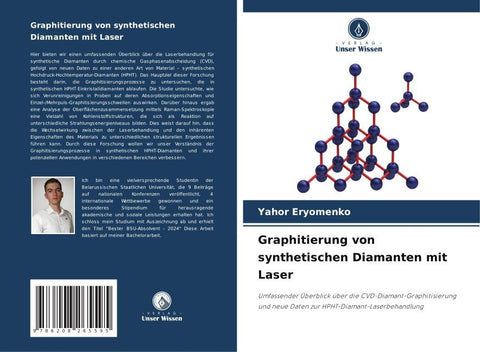 Graphitierung von synthetischen Diamanten mit Laser