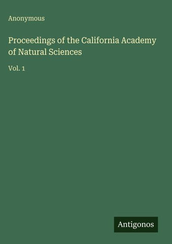 Proceedings of the California Academy of Natural Sciences
