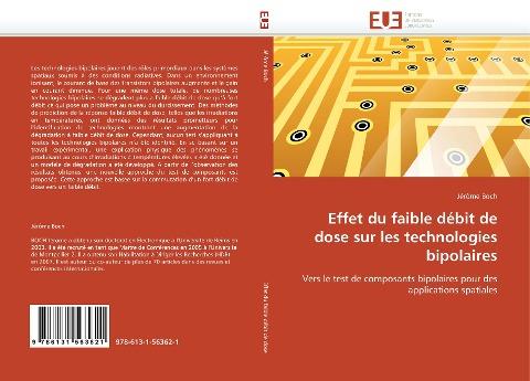 Effet du faible débit de dose sur les technologies bipolaires