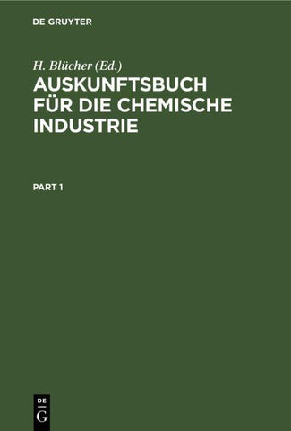 Auskunftsbuch für die chemische Industrie