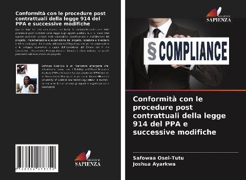 Conformità con le procedure post contrattuali della legge 914 del PPA e successive modifiche