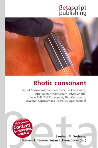 Rhotic consonant