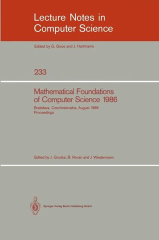 Mathematical Foundations of Computer Science 1986