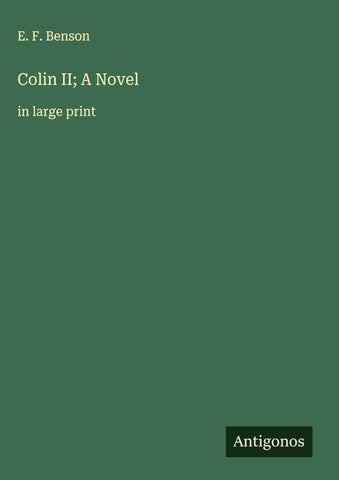 Colin II; A Novel