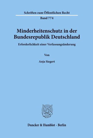 Minderheitenschutz in der Bundesrepublik Deutschland.