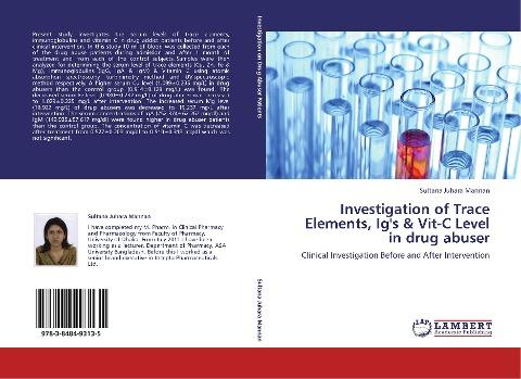 Investigation of Trace Elements, Ig's & Vit-C Level in drug abuser