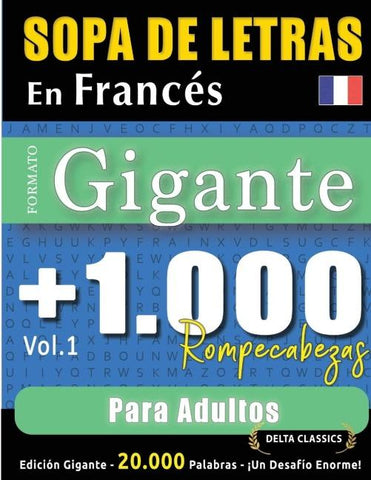 SOPA DE LETRAS EN FRANCÉS FORMATO GIGANTE