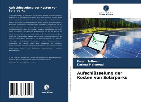 Aufschlüsselung der Kosten von Solarparks