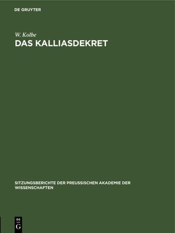 Das Kalliasdekret