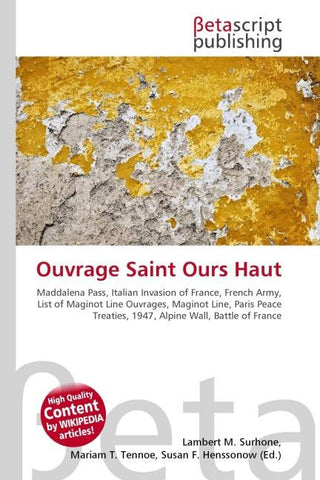 Ouvrage Saint Ours Haut