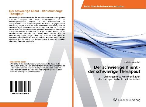 Der schwierige Klient -  der schwierige Therapeut