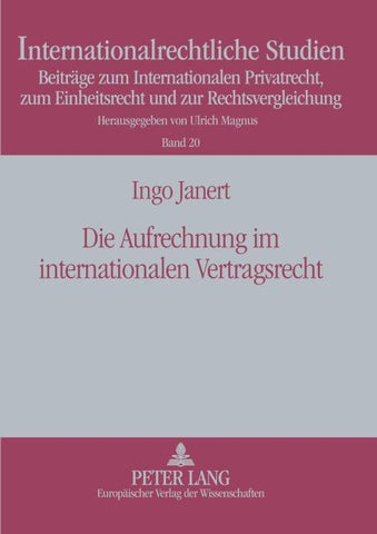 Die Aufrechnung im internationalen Vertragsrecht