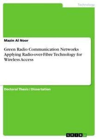 Green Radio Communication Networks Applying Radio-over-Fibre Technology for Wireless Access