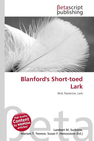Blanford's Short-toed Lark
