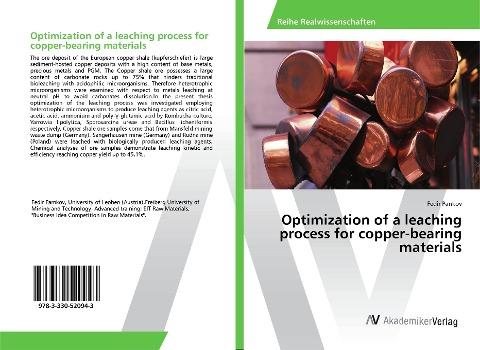 Optimization of a leaching process for copper-bearing materials