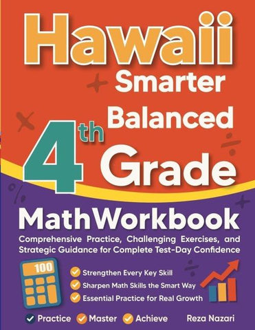 Hawaii Smarter Balanced Grade 4 Math Workbook
