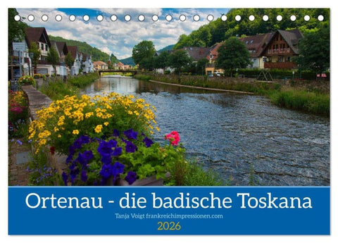 Ortenau - die badische Toskana (Tischkalender 2026 DIN A5 quer), CALVENDO Monatskalender