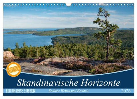 Skandinavische Horizonte (Wandkalender 2026 DIN A3 quer), CALVENDO Monatskalender