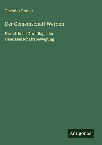 Der Gemeinschaft Werden