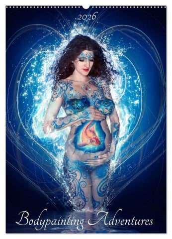 Bodypainting Adventures (Wandkalender 2026 DIN A2 hoch), CALVENDO Monatskalender